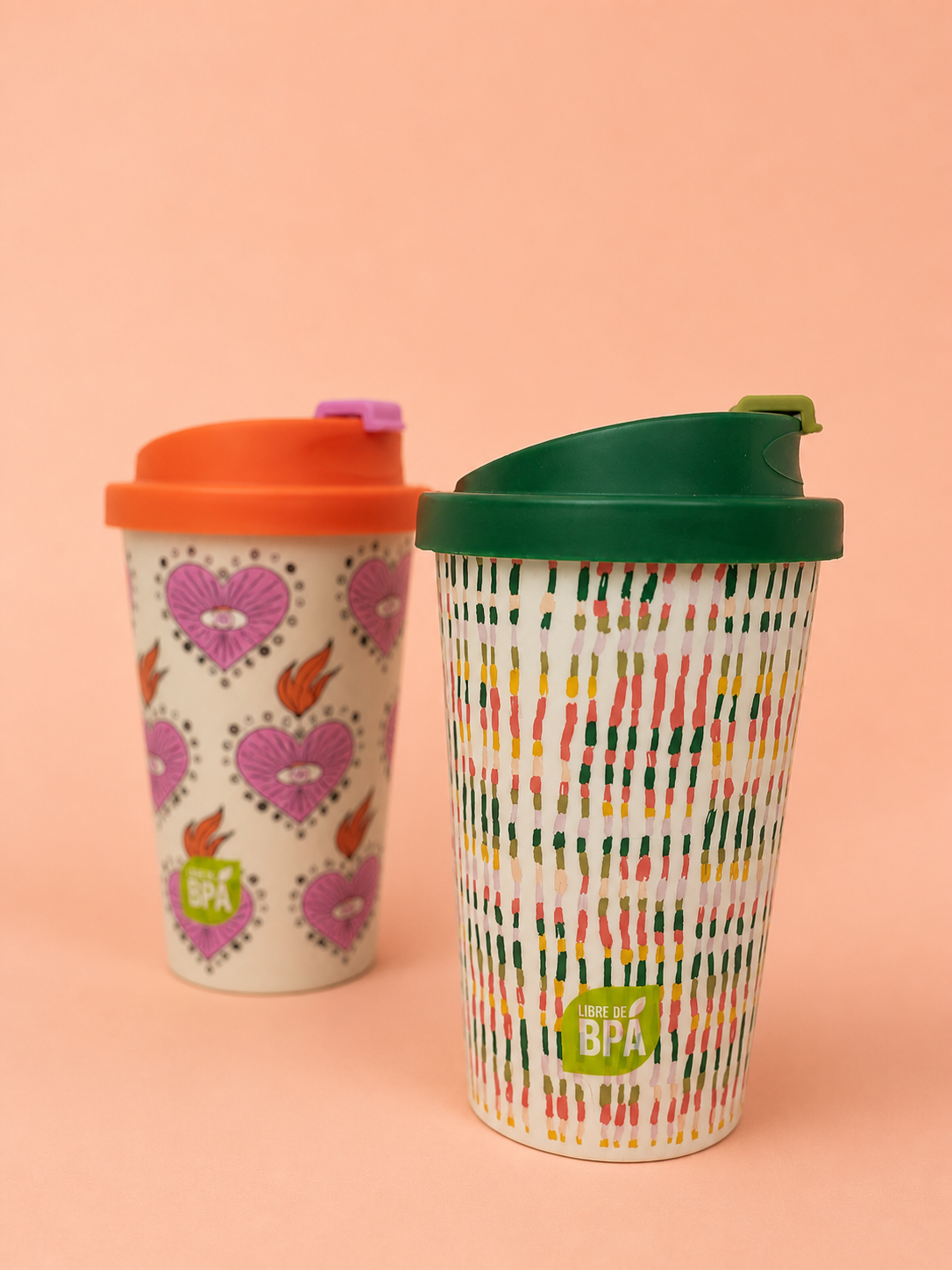 Mug con tapa verde